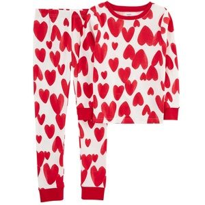 Carter’s Kids Valentine’s Day Hearts Shirt and Pants Pajamas
